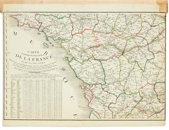 (FRANCE.) Composite atlas of eighteenth-century engraved mapsheets.